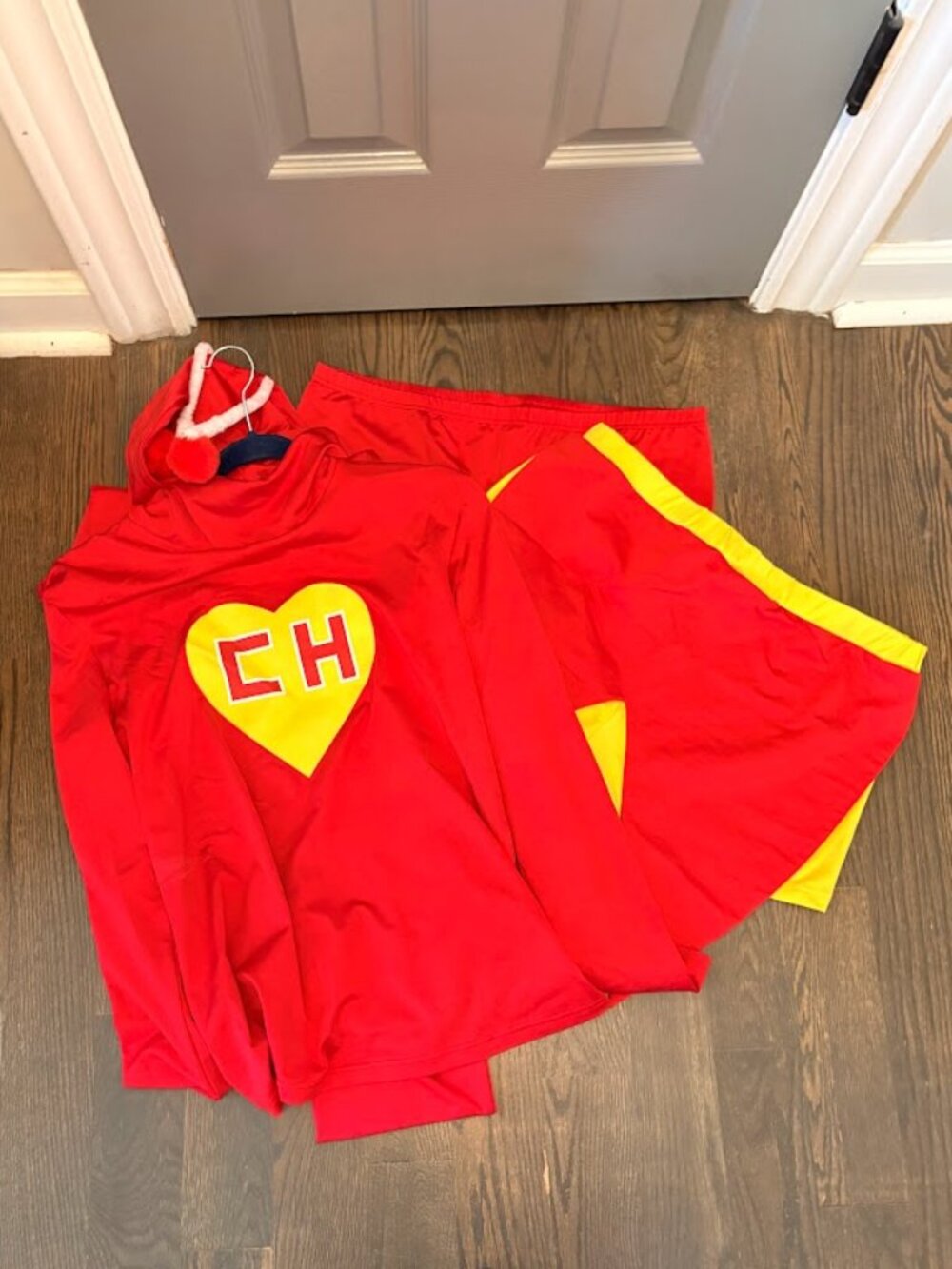 MelangCos Men's El Chapulin Colorado Cosplay Costume Superhero Adult Large